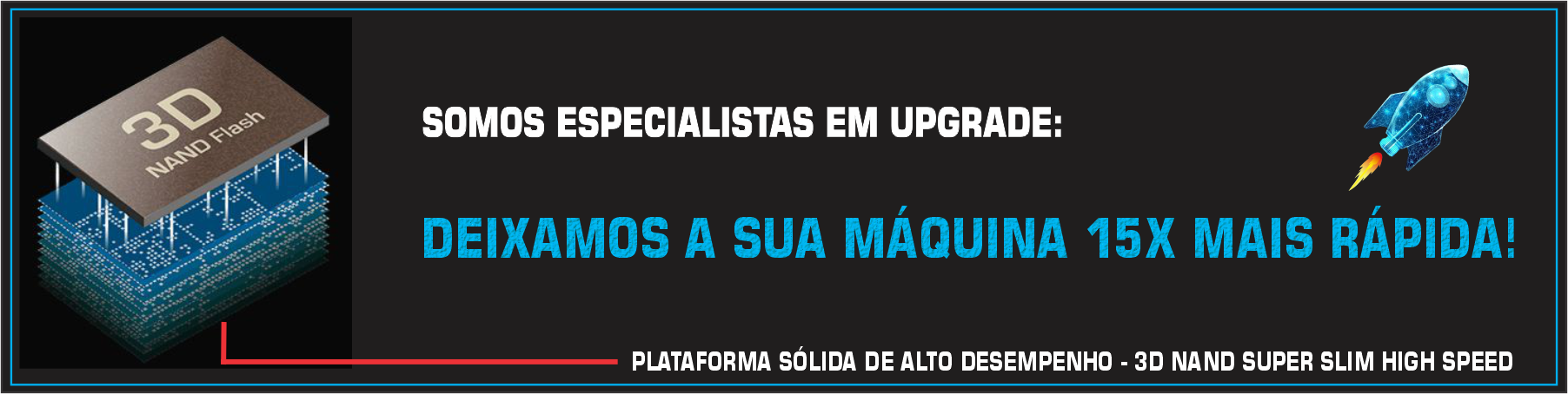 Central informática BH - Especialistas em upgrade de PC e notebook, deixando o seu equipamento 15x mais rápido e robusto.